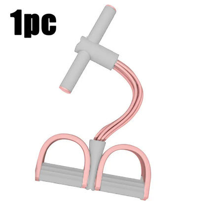 Multifunctional Resistance Band with Foot Pedal for Chest and Leg Exercises