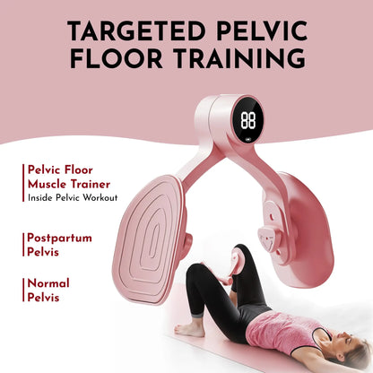 Pelvic Floor Muscle Training and Repair Device - Pelvic Floor Thigh Exercise Device - Portable Kegel System Strengthening Exerciser for Men Women Inner Outer Muscle - Hip Abductor Master Trainer & Leg Workout Equipment for Home Fitness