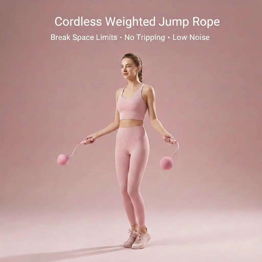 Multifunction Home Fitness Resistance Training Set with Resistance Trainer, Thigh Trainer & Weighted Jump Rope