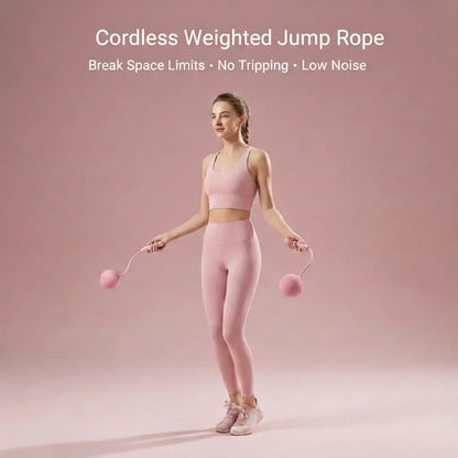 Multifunction Home Fitness Resistance Training Set with Resistance Trainer, Thigh Trainer & Weighted Jump Rope