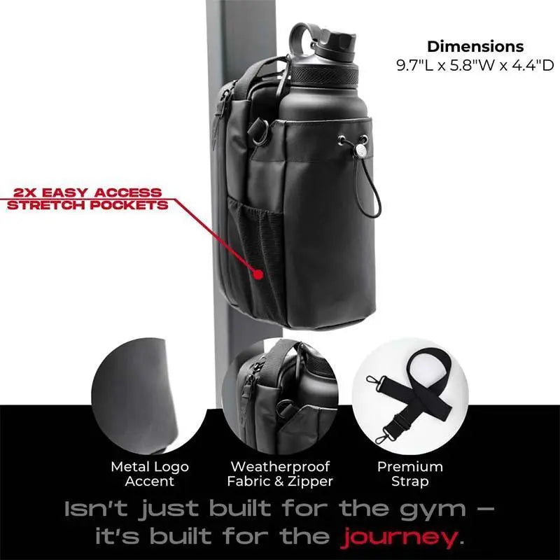 MAGNETIC BOTTLE BAG Magnetic Gym Bag for Gym (Without Water Bottle) , Magnetic Fitness Bag Travel, Work, and Sports Wmagnetic Bag Gym Accessories Organizer for Men Women Portable
